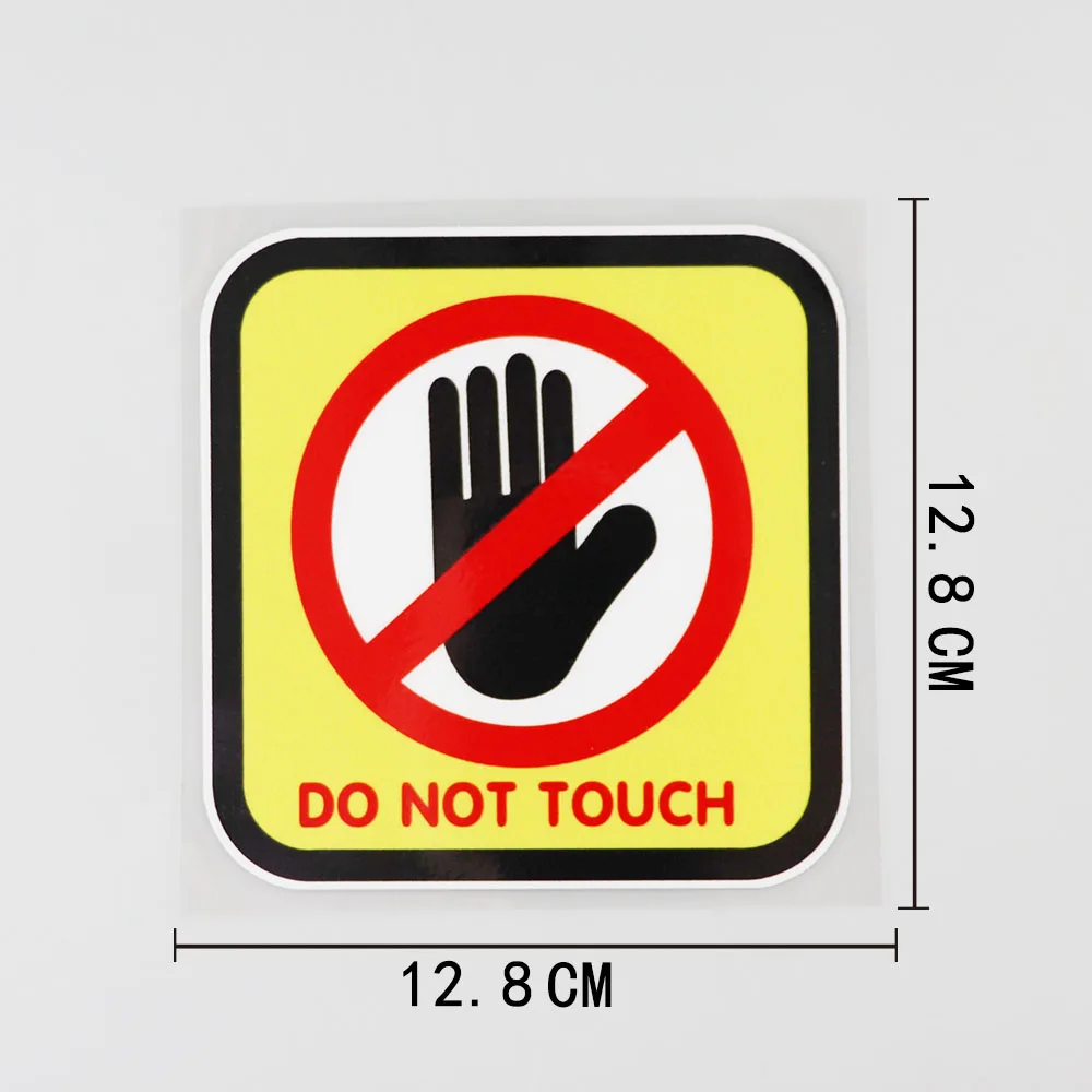 

Prohibition Sign Please Do Not Touch Car Sticker Waterproof Vinyl Decal 12.8×12.8CM