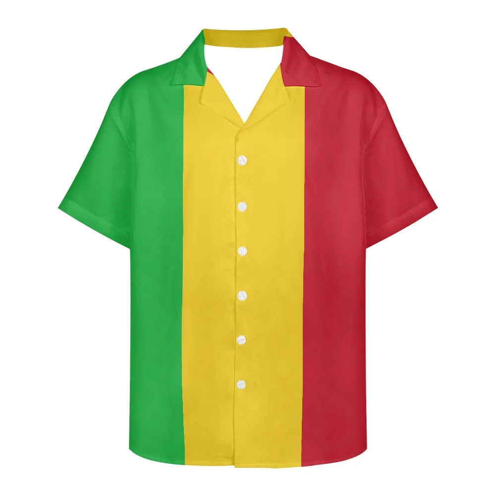 

Дизайнерская летняя винтажная модная женская футболка Mali с рисунком флага и коротким рукавом, мужская повседневная празднивечерние футбол...