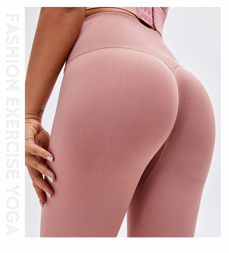 Seamless Fitness Pants women's High Waist Push Up Sweatpants Skinny Elastic Sports Jeggings Yoga Leggings