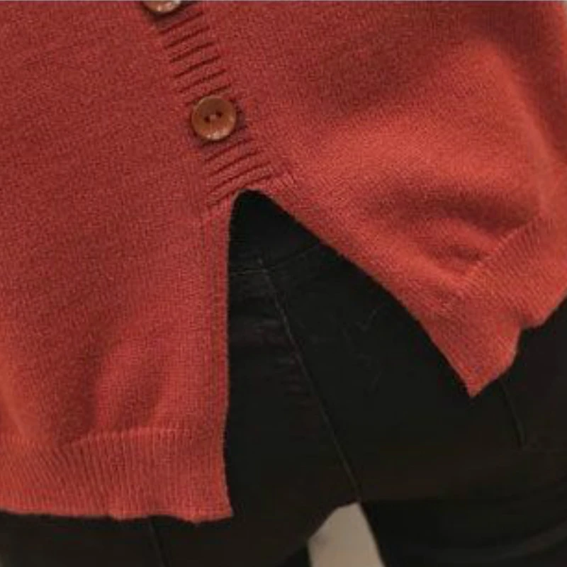 Пуловер женский осенний однотонный с V-образным вырезом 3XL 7 цветов размера плюс |