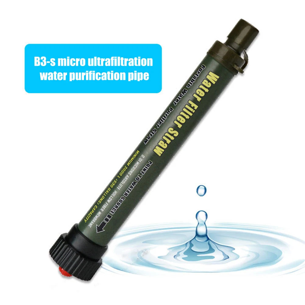 

Camping Water Filter Straw Water Purifier Filtration System Bottom Thread Ultrafiltration Film Outdoor Emergency Survival Tools
