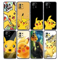 pikachu phone case for xiaomi mi 11 lite 5g ne 11i 11x 11t 12 pro poco f1 f3 x3 gt x4 nfc pro cute cases cover anime pika chu