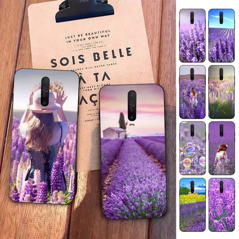 

Lavender Purple flowers Phone Case for Redmi 5 6 7 8 9 A 5plus K20 4X S2 GO 6 K30 pro