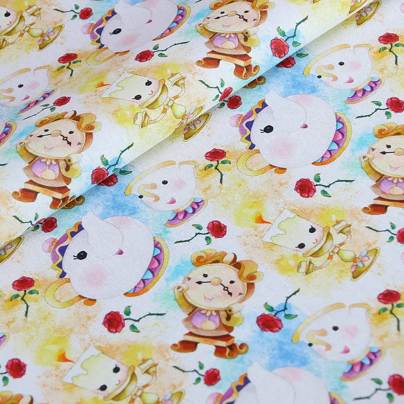 50x140cm Toy Story Cotton Fabric Wednesday Film Cloth Sewing Quilting Fabrics For Patchwork Needlework Diy Handmade Accessorie images - 6