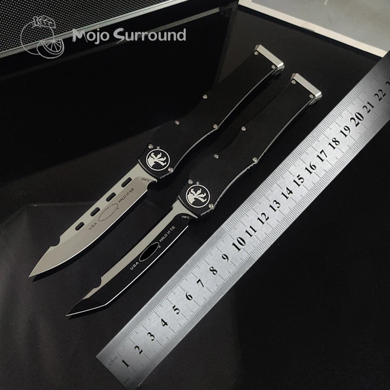 Нож MICRO HALO 6 черный карманный нож Halo Vl лезвие Hellhound EDC боевой тактический для