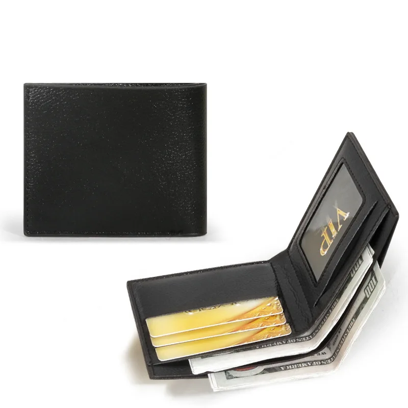 

Men Cards Wallets Credit Business Purses Bag Purse Wallet Money Coin Cowhide Foldable Inserts Holder Slim Picture Clemence