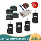 Набор для 3D-принтера 23HS11240 NEMA23, драйвер шагового двигателя TB6600 + кабель контроллера USB Mach 3 112 мм