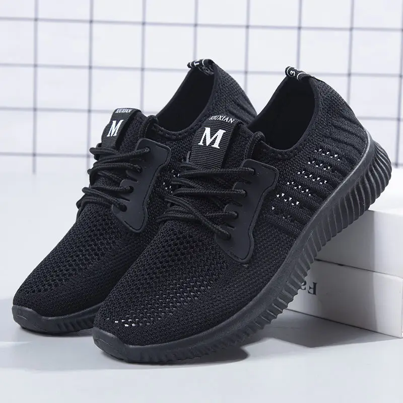 

Women Flat Casual Shoes Summer New Style Mesh Breathable Women Flats Soft Bottom Non-slip Flat Bottom Sneakers for Women