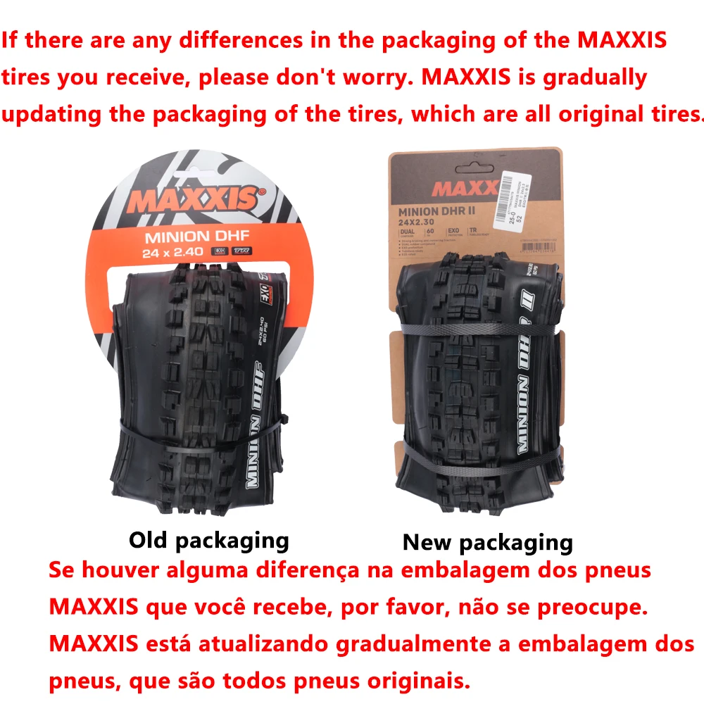 Фото MAXXIS MINION DHR II/DHF детские внедорожные бескамерные шины для горного велосипеда Downhill XC 20 дюймов 24-дюймовые шины для горного велосипеда №4