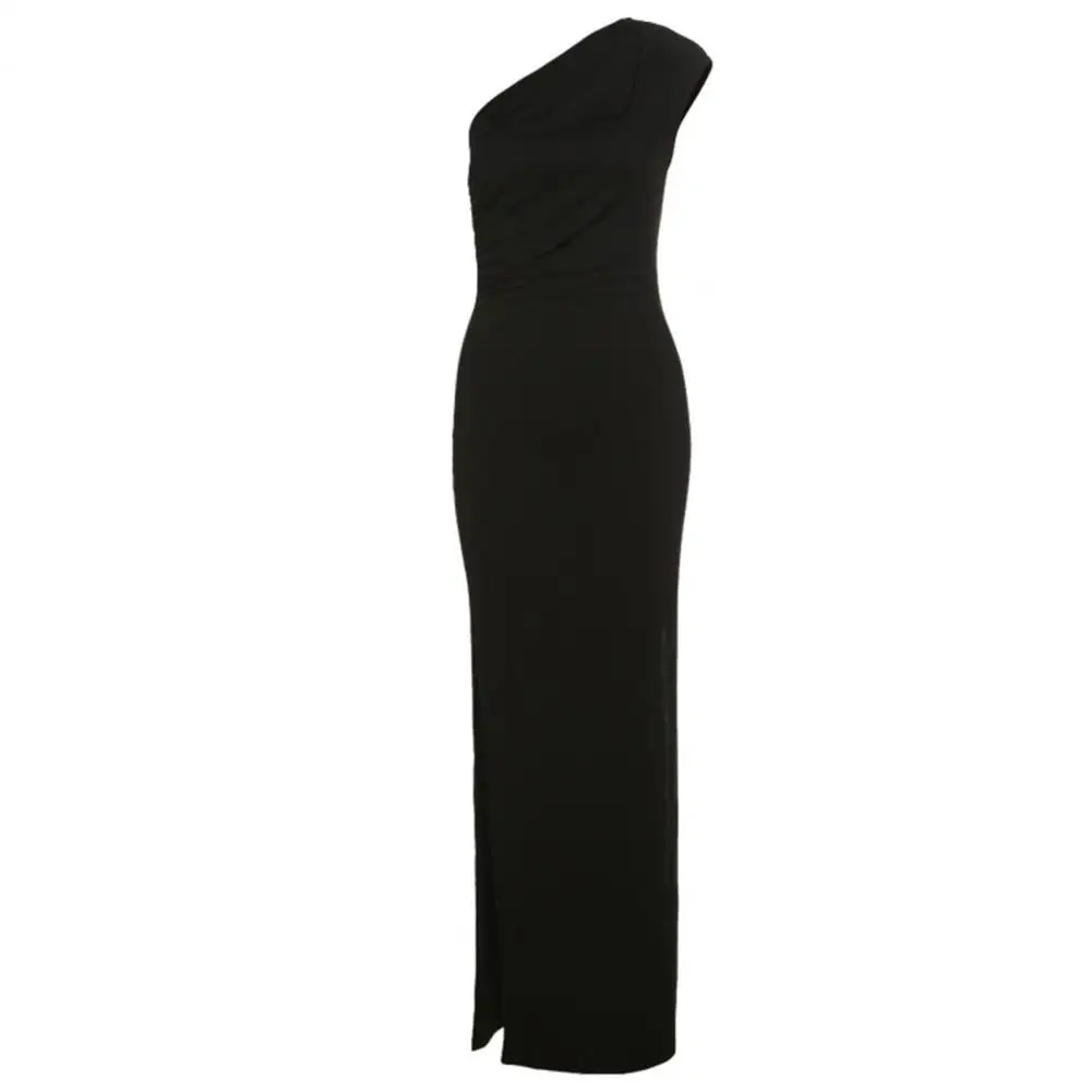 

Pencil Dress Body-Shaping Women Dress Slash Neck Summer Bodycon Maxi Dress