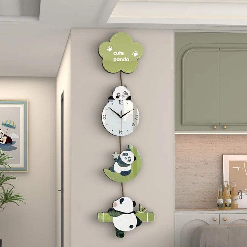 Корейские винтажные настенные часы цифровые Роскошные внутренние Xenomorph для