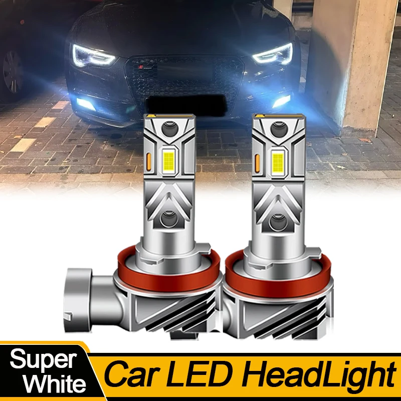 Фото Комплект из 2 светодиодных фар H11 для Audi A4 B7 B8 B9 2009-2018, Q3 8U, A5 2012-2016, A3 8V 2015-2017, Q5 8R 2008-2017 №3