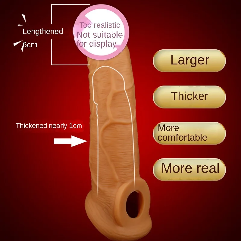 

Реалистичная оболочка для пениса многоразовый силиконовый презерватив удлинитель пениса секс-игрушки Искусственный член Увеличение/удлинитель Мужской пенис