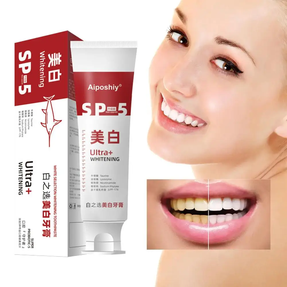 

Sip-5 Probiotic Whitening Toothpaste Brightening & Fresh Probiotic Toothpaste Toothpaste Stain Whiten Removing Sp-5 Breath A6J0