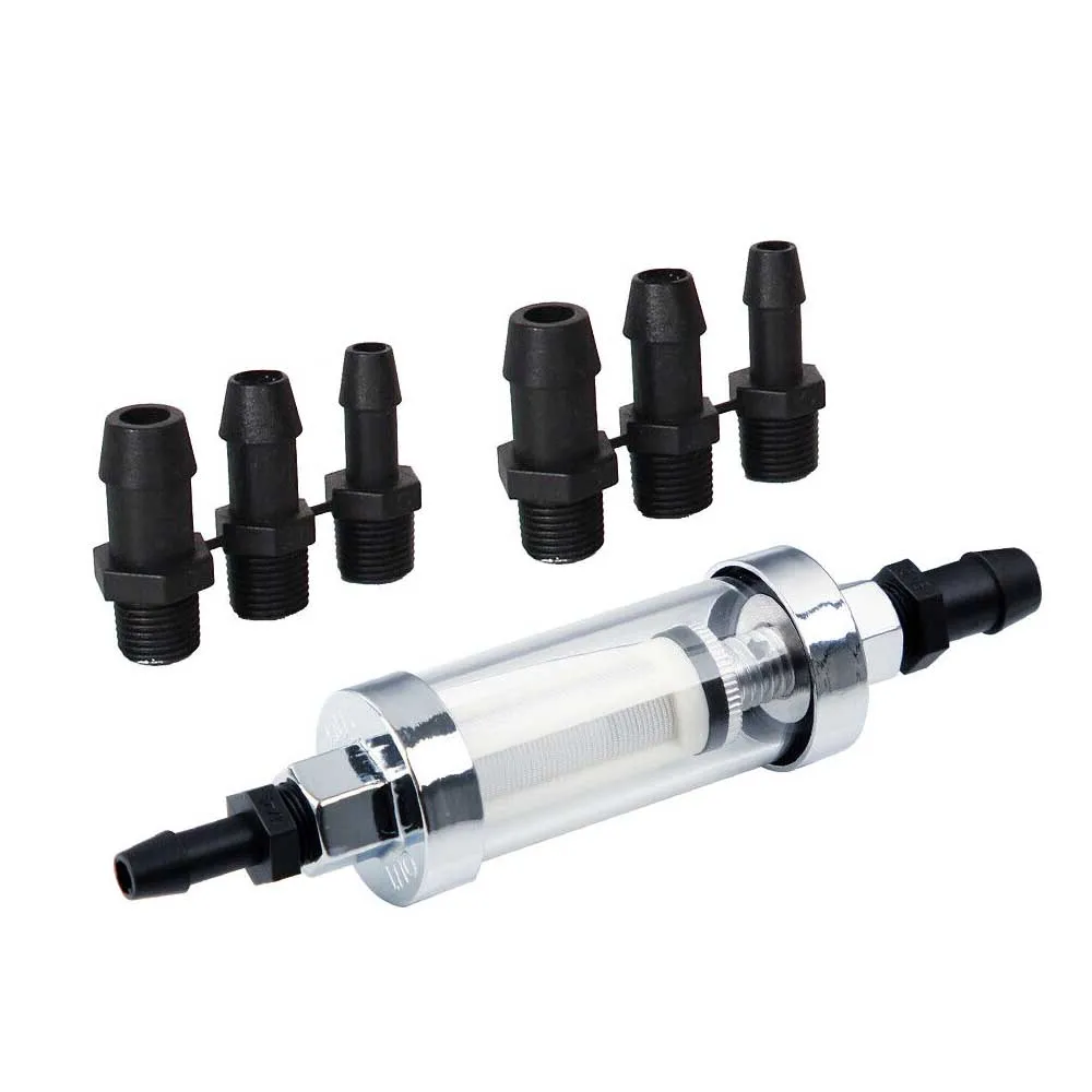 

6 мм 8 мм 10 мм с ЧПУ алюминиевый сплав стекло газовое топливо бензин масляный фильтр мотоцикл для грязи питбайк ATV мотокросс