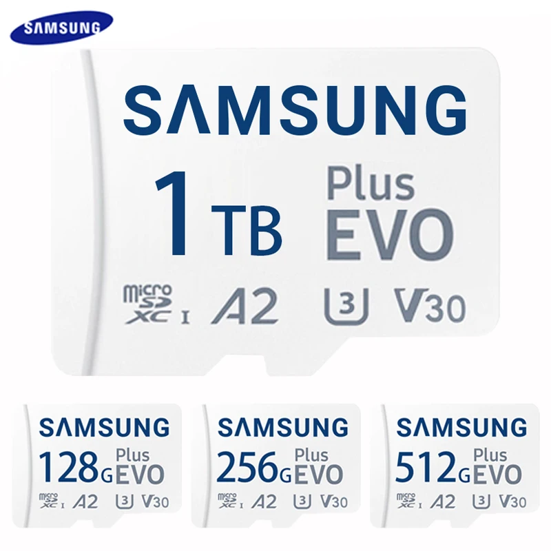 SAMSUNG EVO Plus карта памяти Micro SD/TF 128 ГБ/256 ГБ/512 ГБ |