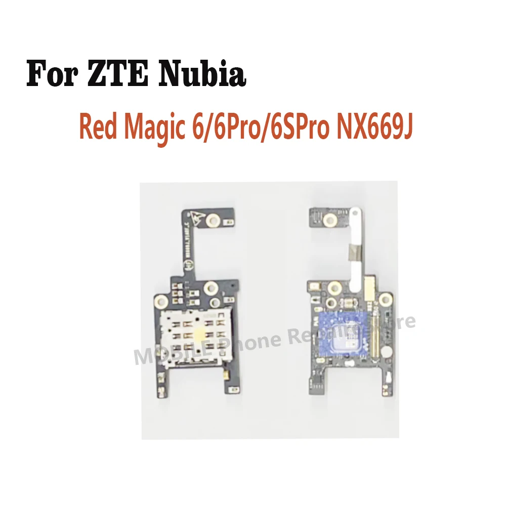 Фото Для ZTE Nubia Red Magic 6 6S 6Pro 6S Pro устройство чтения SIM-карт микрофон гибкий кабель замена OEM №2