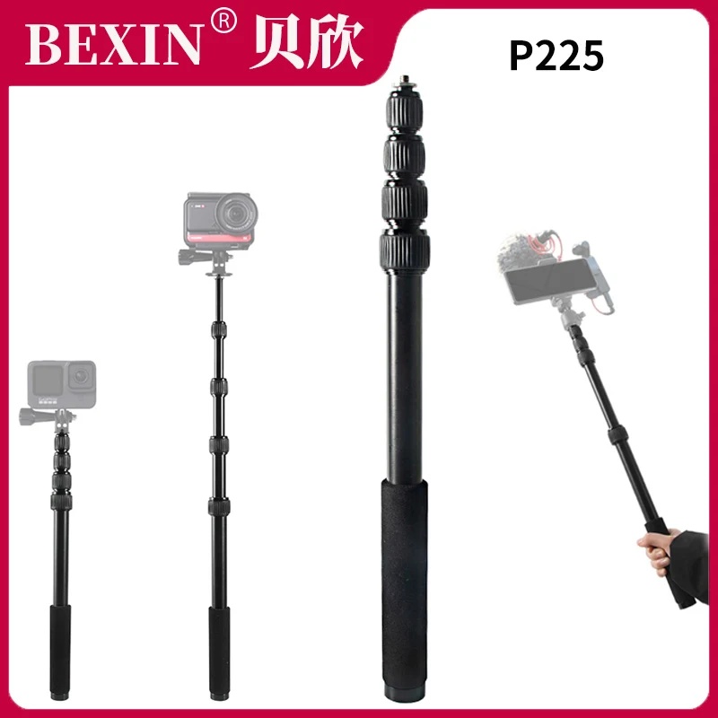 

BEXIN 1.5m Ultra-Light Aluminum Alloy Invisible Selfie Stick Tripod extension pole For Camera tripod / DSLR / iPhone / Huawei