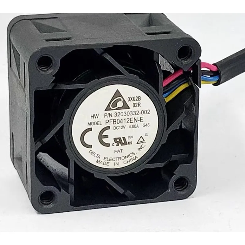 Новый вентилятор охлаждения для Delta PFB0412EN-E 4028, 12 В, а, 4 см, супержесткий, с двумя шариками, ШИМ-вентилятор сервера 40*40*28 мм