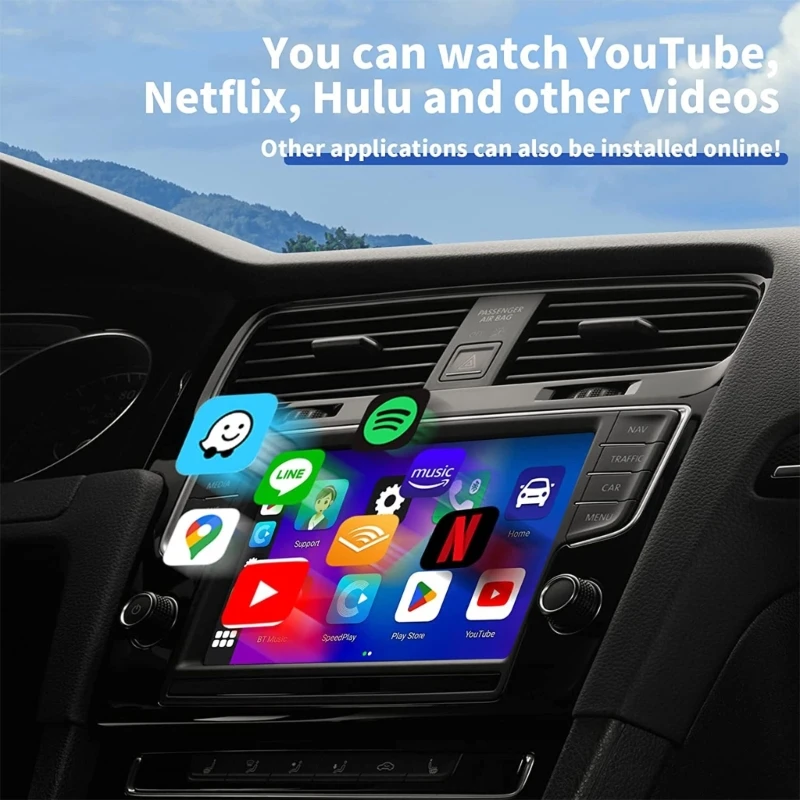 

CarPlay-USB Car Screen Support Wireless for Youtube-Casting Voice Control drop shipping
