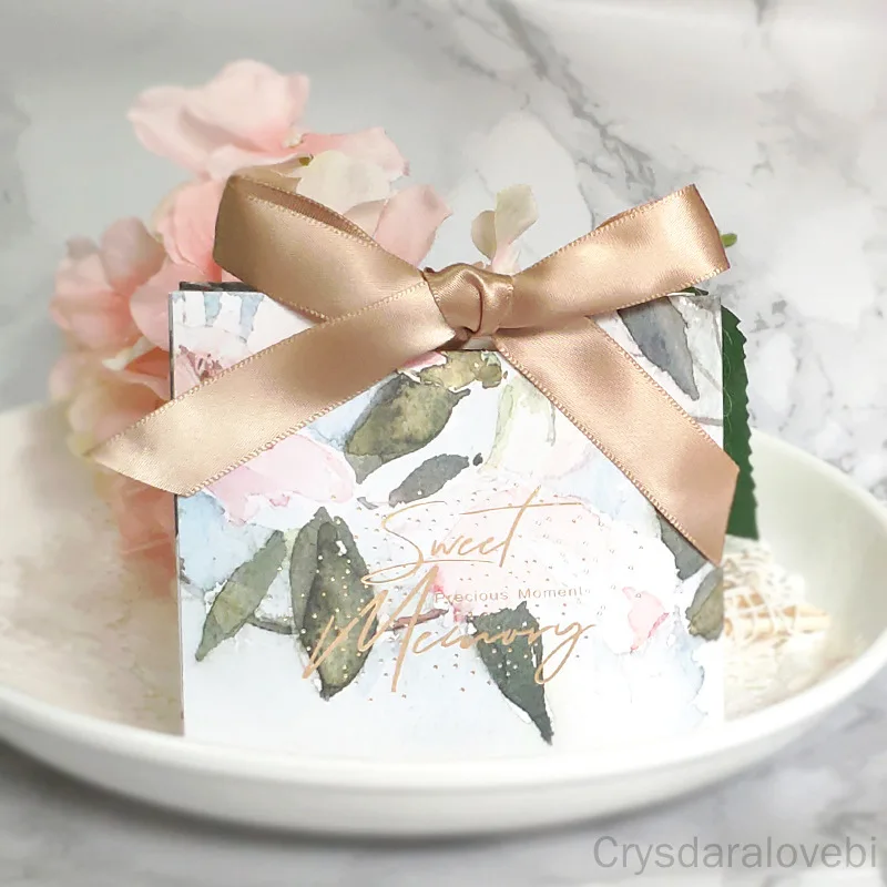 

Картина маслом в стиле Остин, новинка, Свадебная коробка для конфет в европейском ретро-стиле, маленькая свежая Свадебная креативная Подаро...