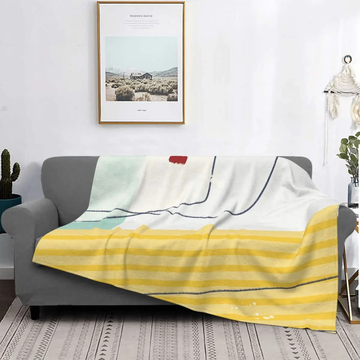 

Manta a cuadros para cama, cubrecama, manta de playa, manta double para cama