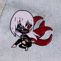 tokyo ghoul brooch anime pin brooches for women japanese lapel pins badges on backpack enamel jewelry fashion accessories
