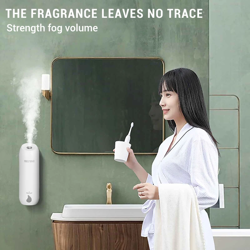 Intelligent Aroma Diffuser Timed Perfume Machine Mini Air Freshener Essential Oil Diffuser Wall Mount Humidifier Home Toilet images - 6