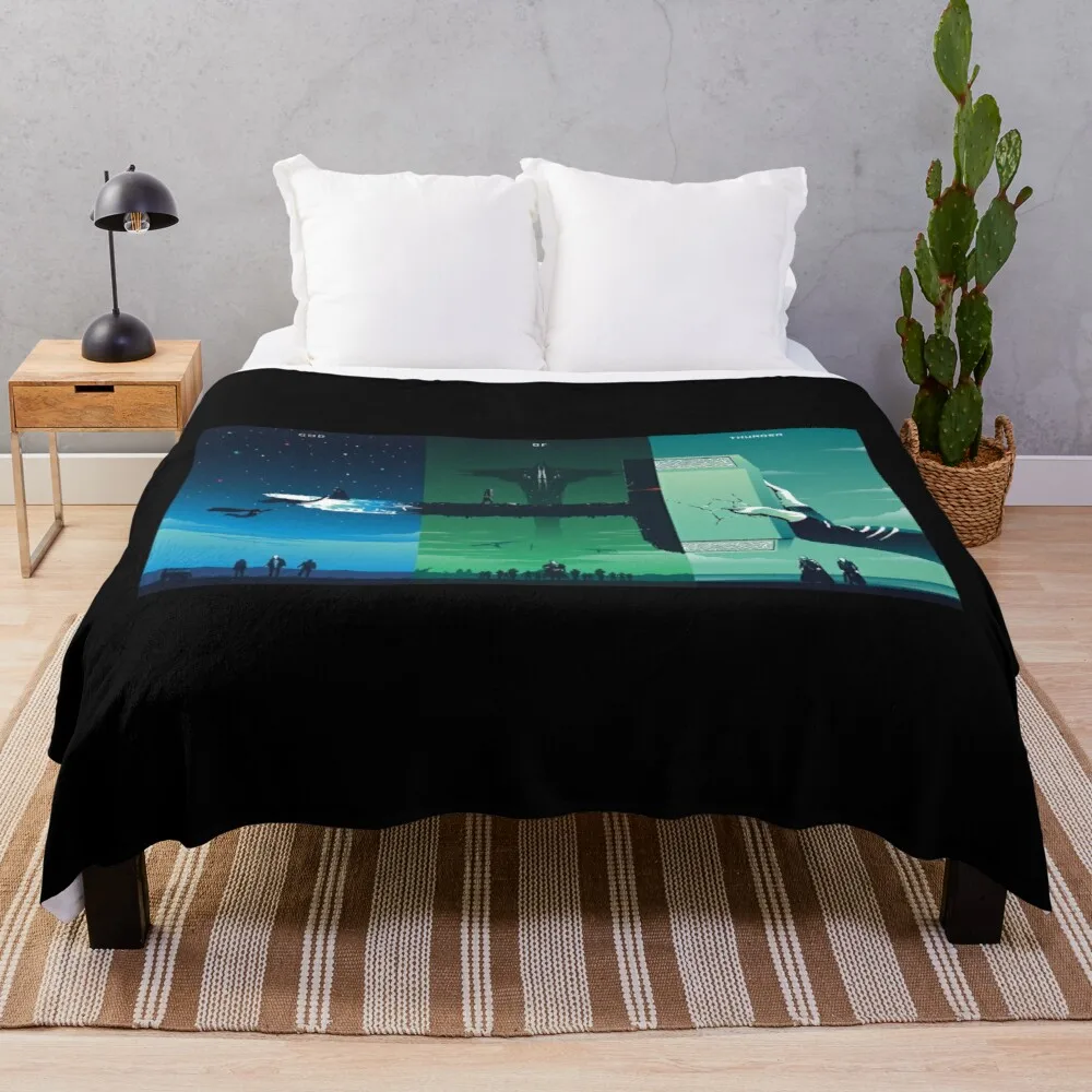 

God Of Thunder Throw Blanket Fuzzy Blanket For Sofa