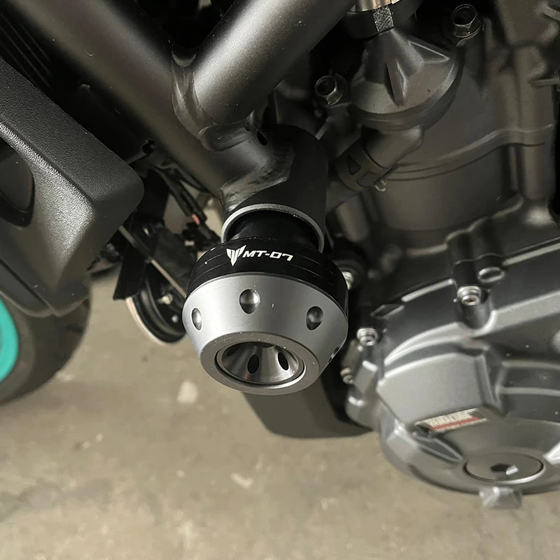 Слайдеры рамы для Yamaha MT 07 2021 2022 фотосессия 09 2014-2020 с логотипом MT07/MT09 мотоциклетная