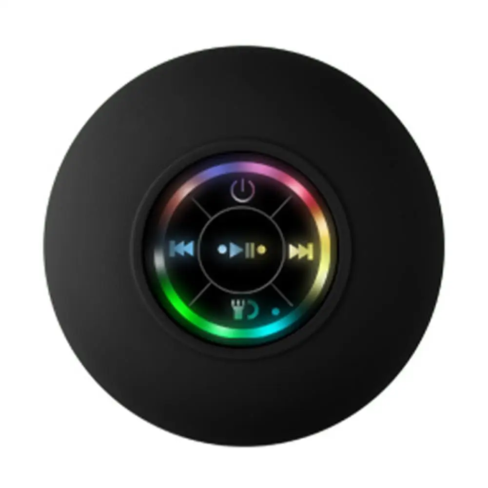 

Компактная Bluetooth-колонка, портативная, водонепроницаемая, на присоске, беспроводная, со светодиодной подсветкой, светильник душа, бассейна, ...