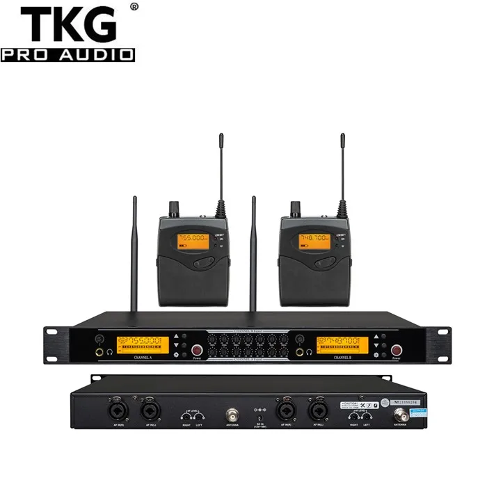 

TKG Mono SR-5103 In Ear Monitor System 2 Channel Monitoring with in Earphone Wireless best in ear monitors for singers