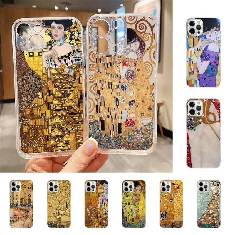 

YGustav Klimt Tree Life Kiss Phone Case For Iphone 7 8 Plus X Xr Xs 11 12 13 Se2020 Mini Mobile Iphones 14 Pro Max Case
