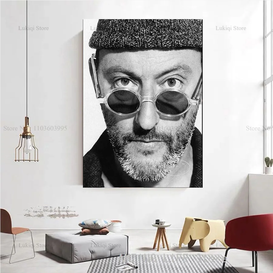 Винтаж классическое кино J-Jean Reno портрет Leon постер печать на холсте картина стену