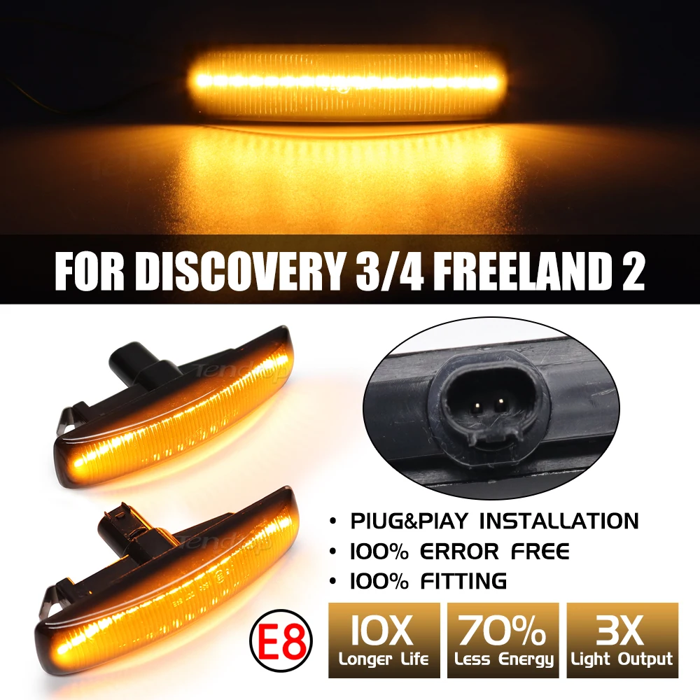 Динамический поворотник светодиодный боковой габаритный фонарь повторитель