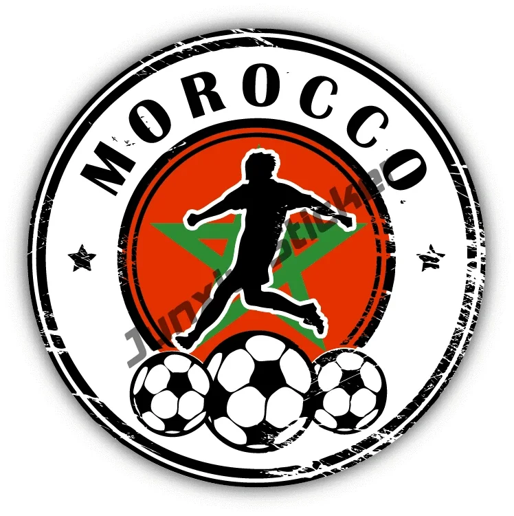 Индивидуальная наклейка с гербом Марокко самоклеящаяся водостойкая для