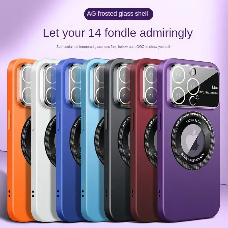 

Explosion-Proof Magnetic Suction Following Case For PC frosted iphone14 Pro 11 12 13 Max X XS XR SE 7 8Plus Fashion New Products
