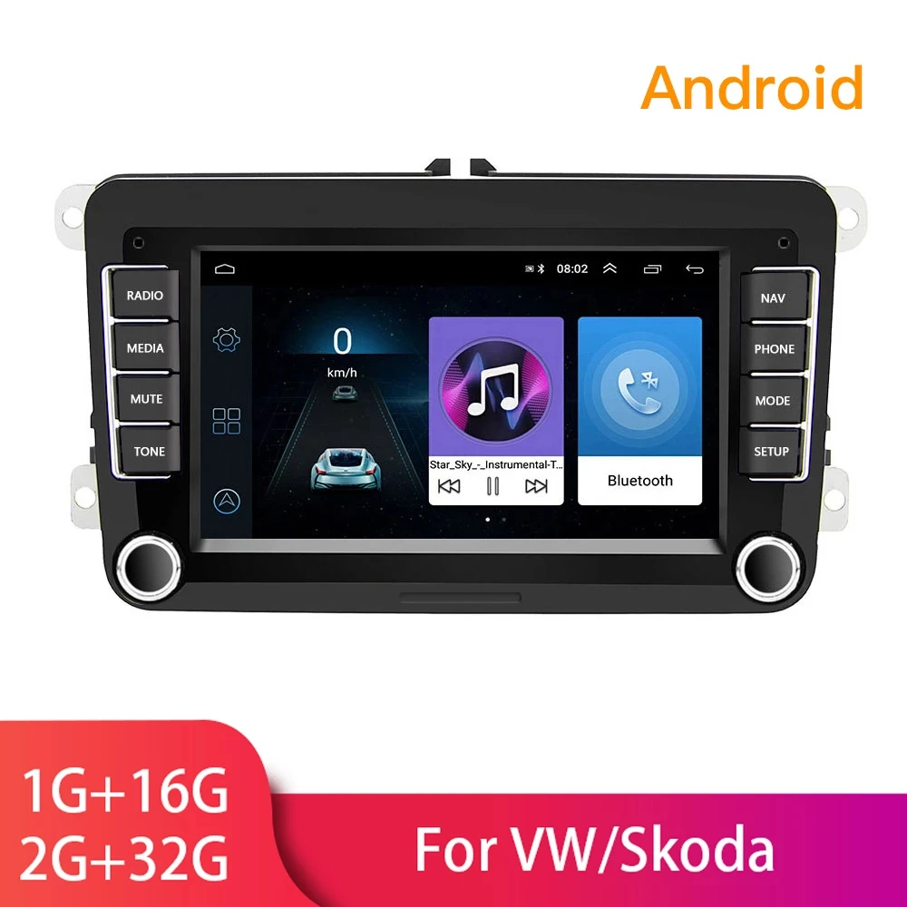 

Автомобильный мультимедийный плеер, Магнитола на Android, с 7 "экраном, GPS, для VW/Volkswagen/Golf/Passat/SEAT/Skoda/Polo, типоразмер 2DIN