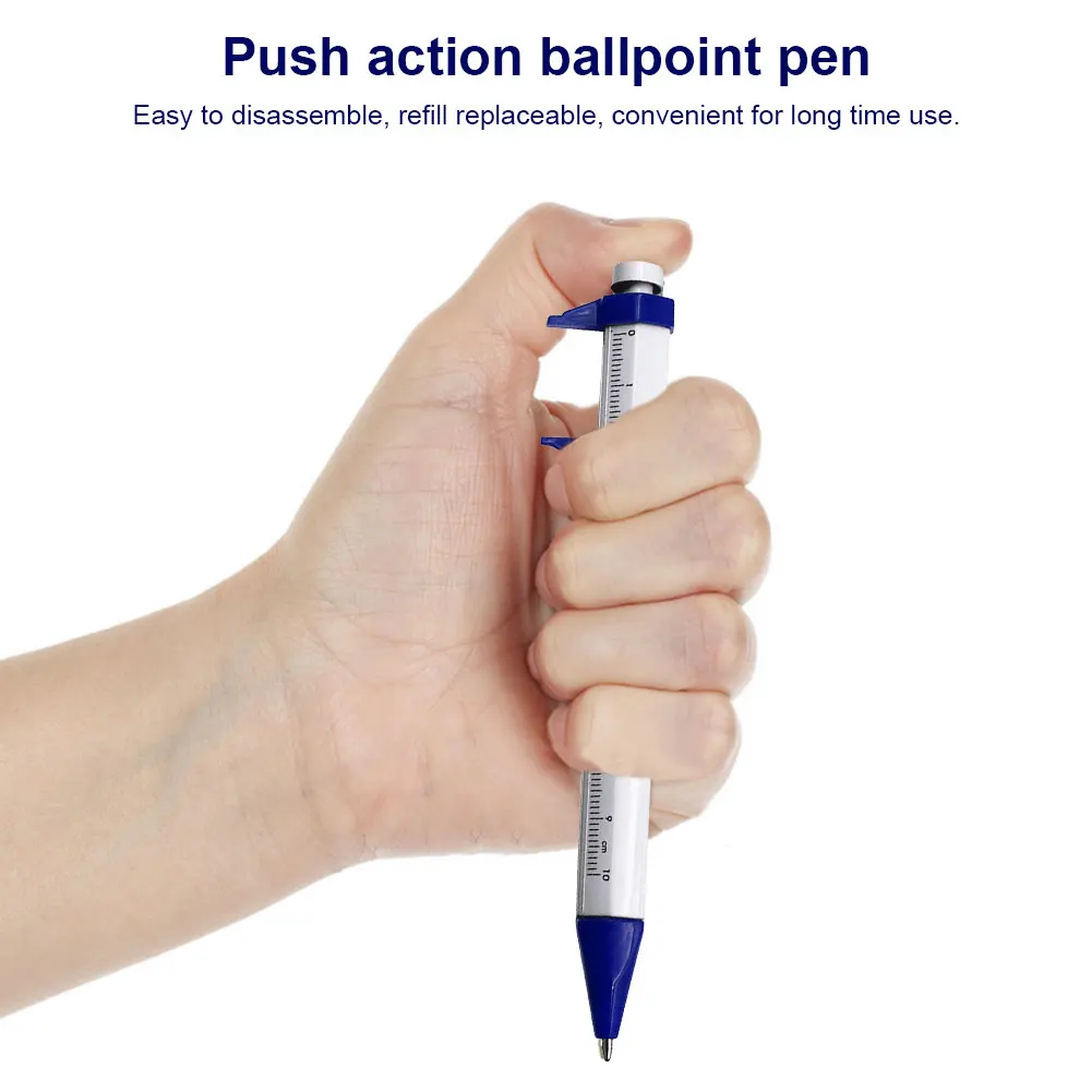 Многофункциональная Шариковая Ручка С Штангенциркуль 0-100 Линейка Студенческие