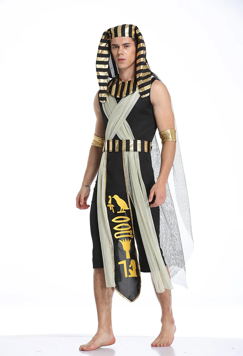Костюм для косплея влюбленных на Хэллоуин греческий Мужской Бог Фараона из