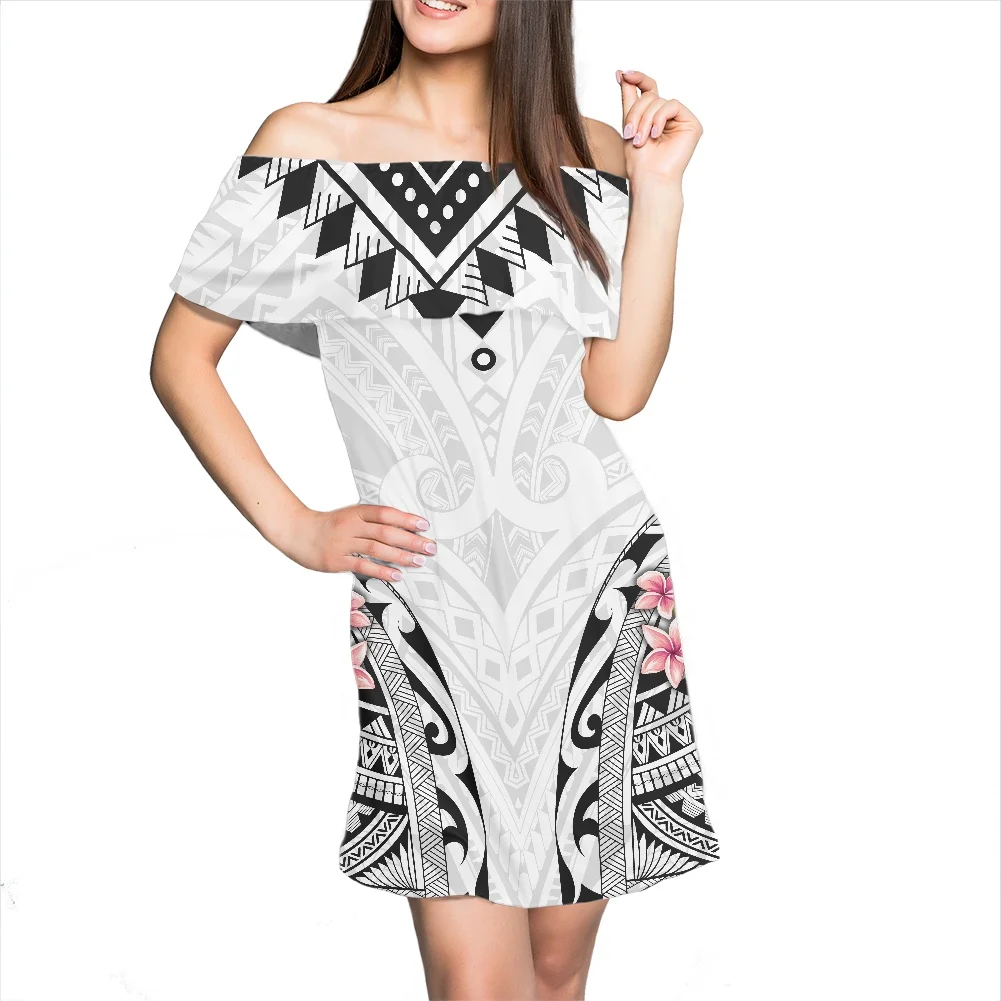 Полинезийское традиционное платье с цветочным принтом гибискуса Новое