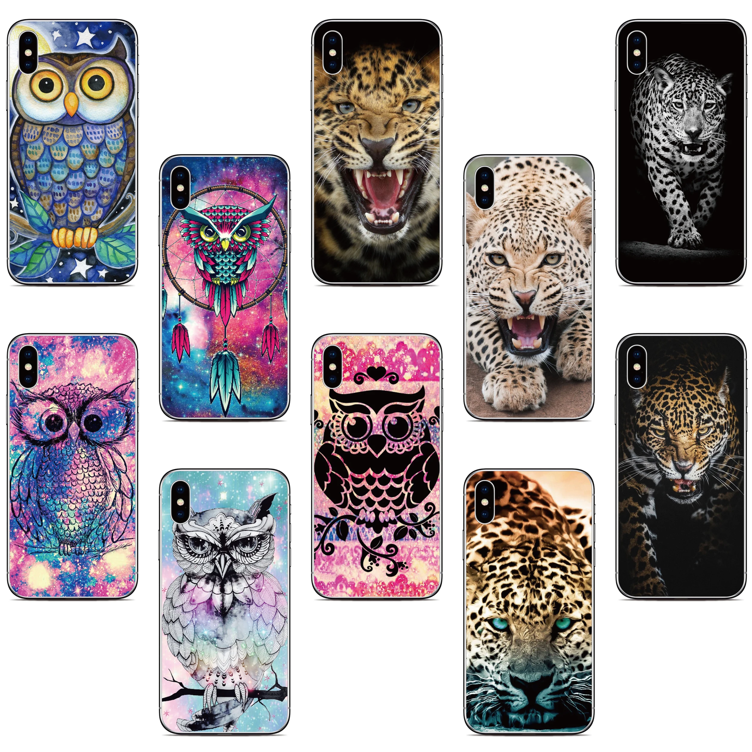 Leopard Owl Phone Case For UMIDIGI G100 G9A G9C G9T G9 5G G6 Note 90 90C 90A G5A G5 Mecha A16 A15 A13 Pro Max Bison GT Cover