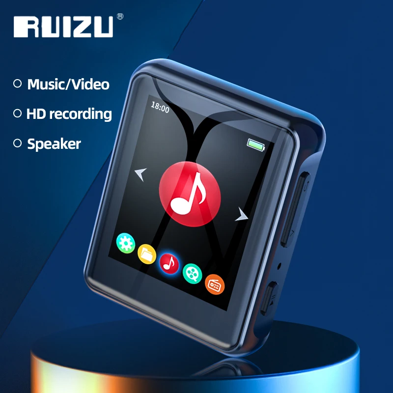 

RUIZU X85 Lossless Sound Music MP3 Player 4GB HIFI Player Built In Speaker Video/FM/HD Record/Ebook Mini Sport Portable Walkman