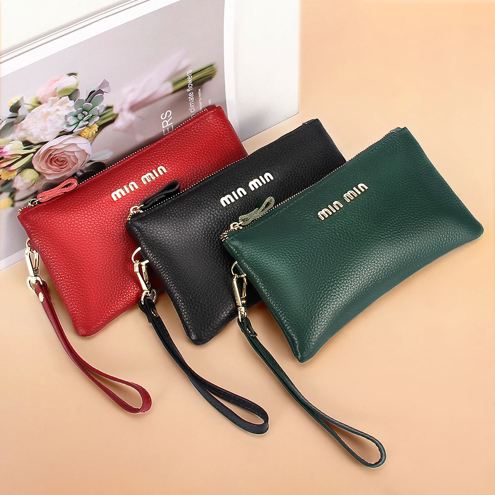 

Модный винтажный кожаный кошелек, женский клатч на молнии, Женский держатель для карт, кошелек для карт, кошелек для монет, кошелек для денег...