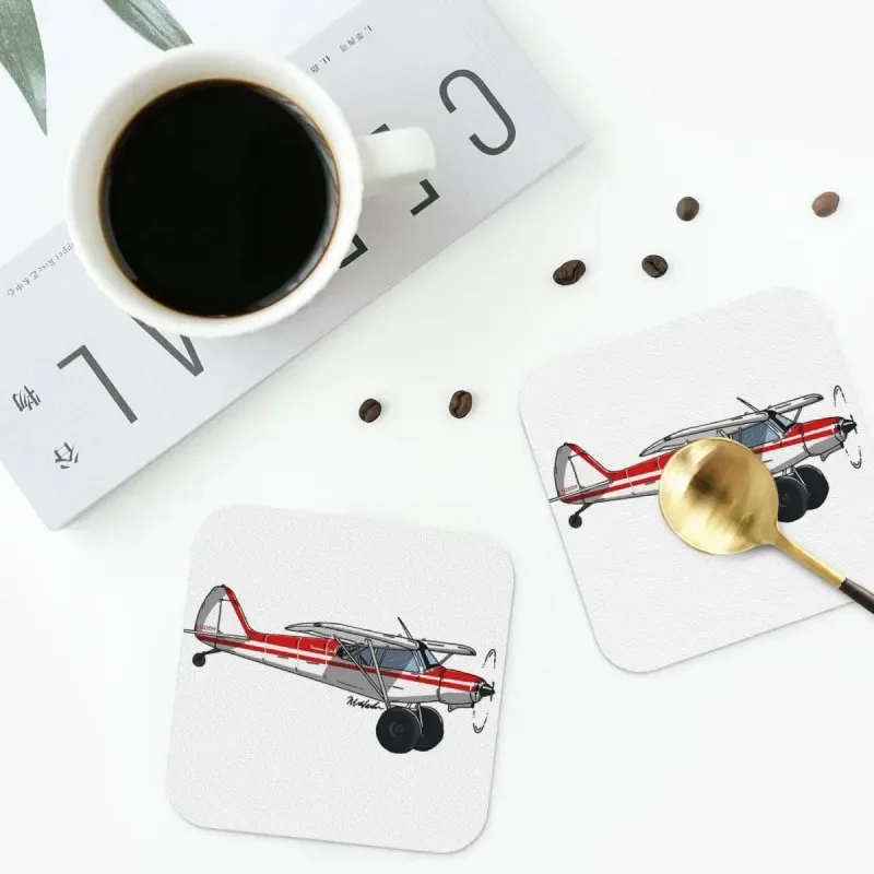 

Super Cub N220H Coasters Kitchen Placemats Waterproof Insulation Cup Coffee Mats For Decor Home Tableware Pads Set of 4