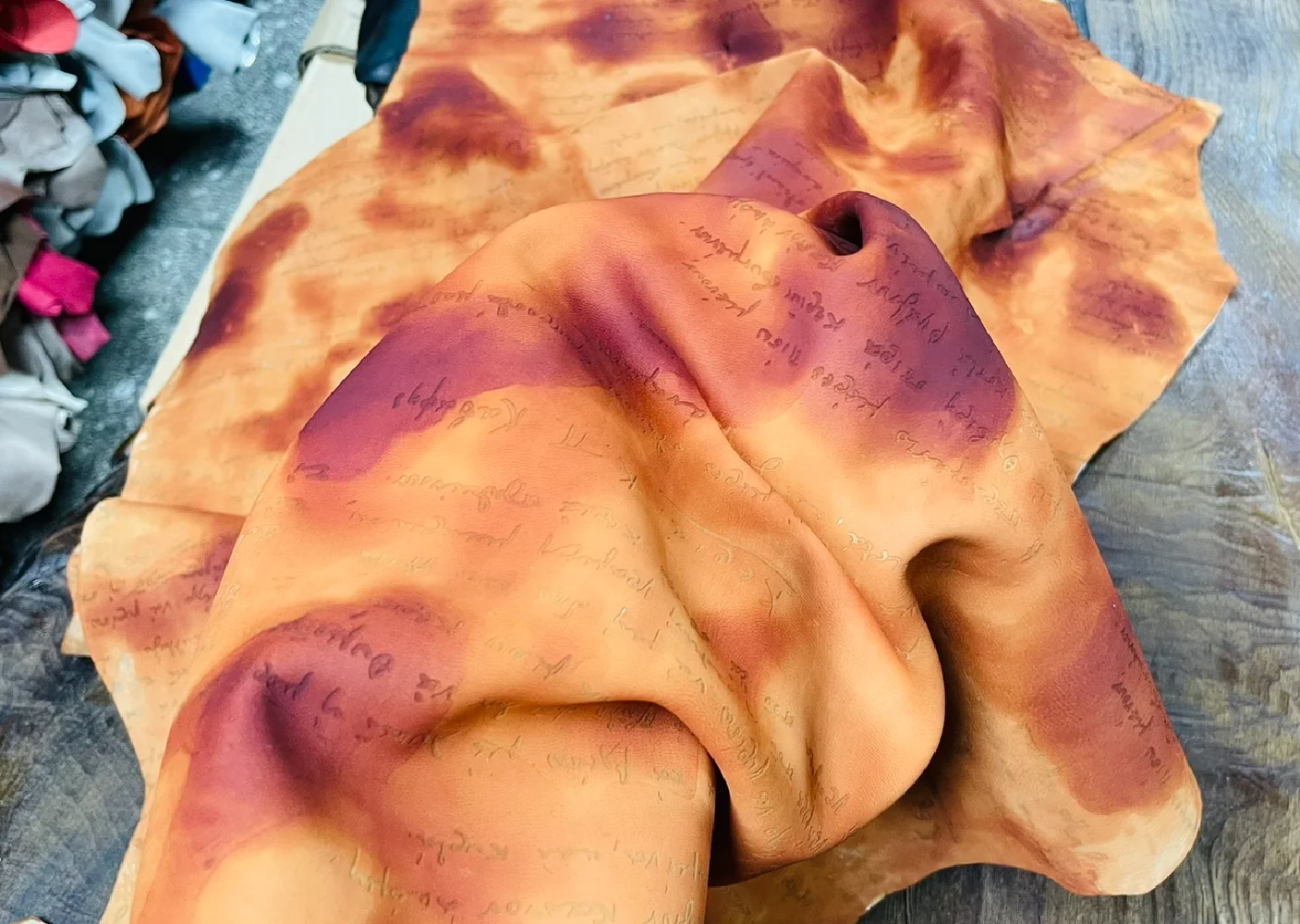 Любимая оленькая кожа!! Цветные чернила для лазерной стирки дизайнерская модель