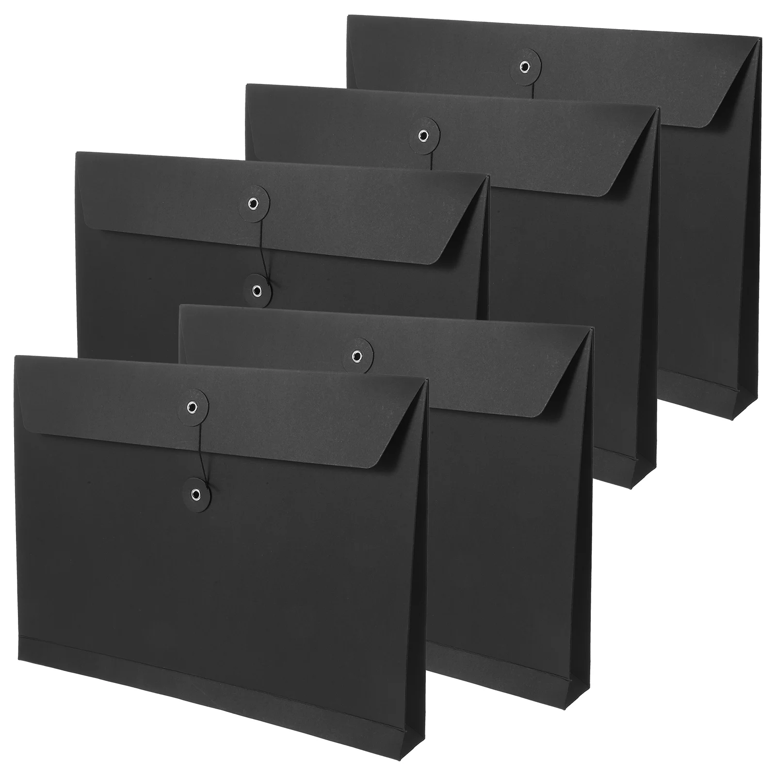 5 шт. крафт-бумажный пакет папка для файлов органайзер сумки хранения зажимы