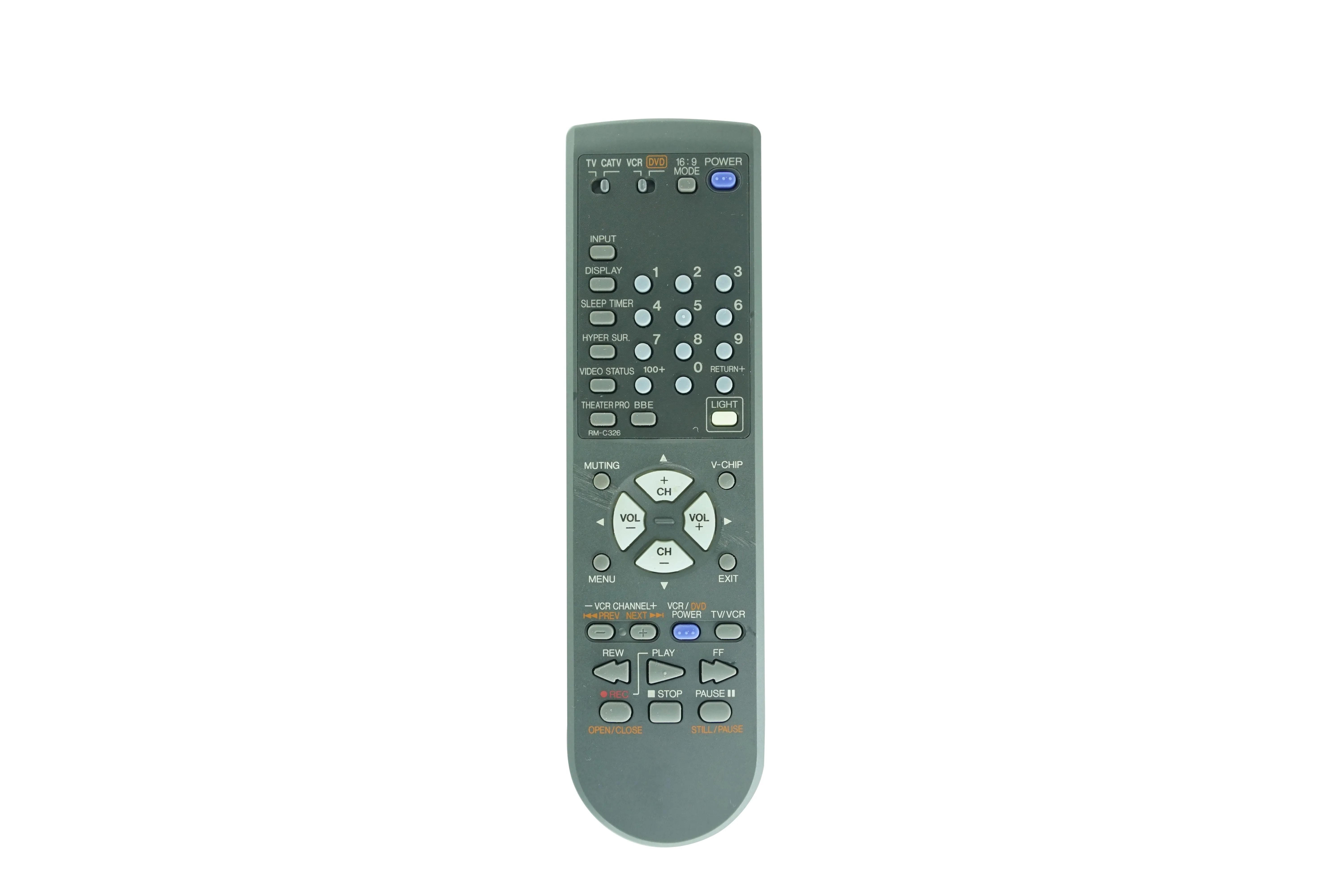 

Remote Control For JVC RM-C325G AV-36F803 AV-32F803 AV-27F803 RM-C326G AV-36F703 Color Television Real Flat LCD HDTV TV DVD VCR