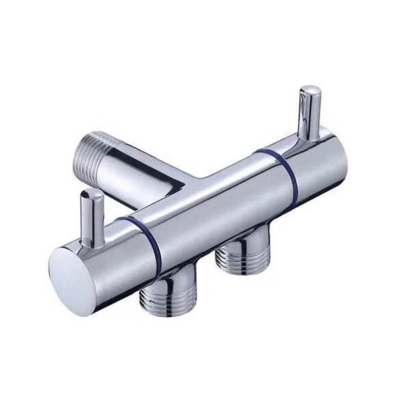 

Double Control Faucet Angle Valve Water Diverter Valve Copper Triangle Valve