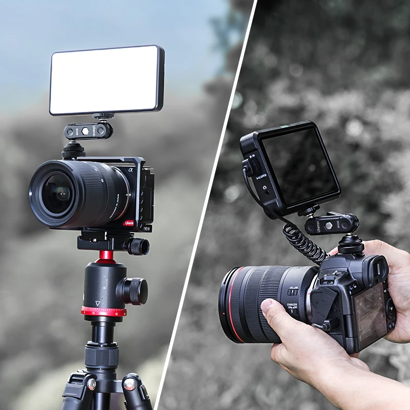 Двойные шариковые головки Ulanzi R098 волшебная рукоятка с холодным башмаком винт 1/4